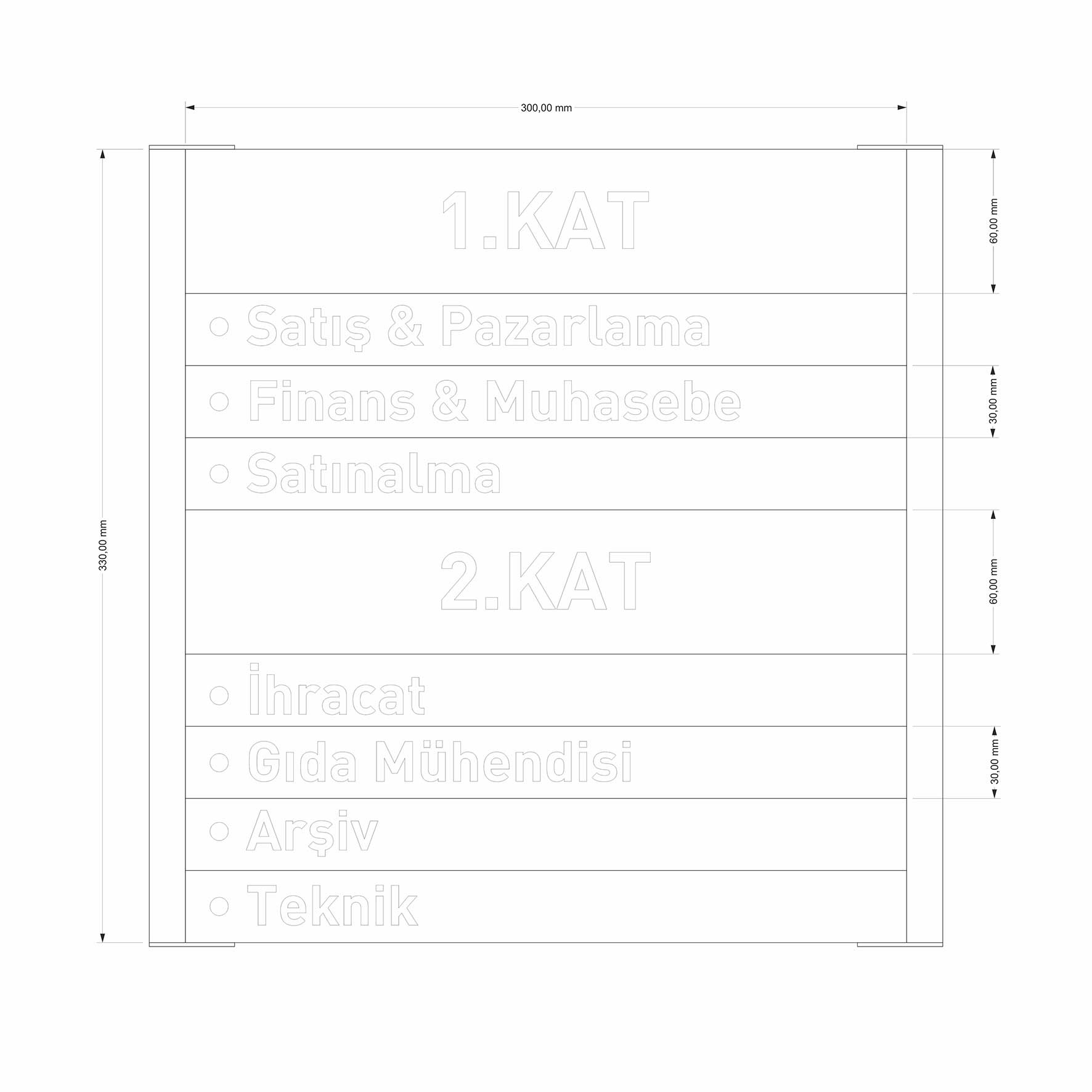 Alüminyum değiştirilebilir tabela